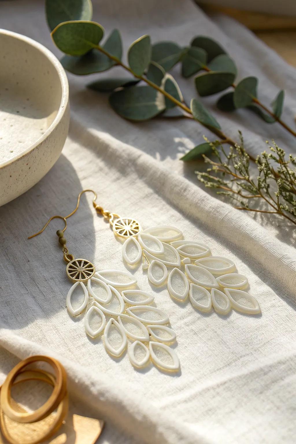 Discover the elegance of handcrafted acrylic jewelry with a minimalist twist.