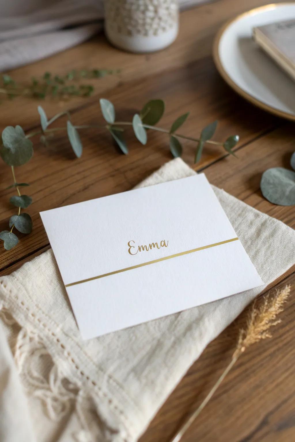 Discover the beauty of minimalism: A birthday card that speaks volumes with its simplicity and elegance.