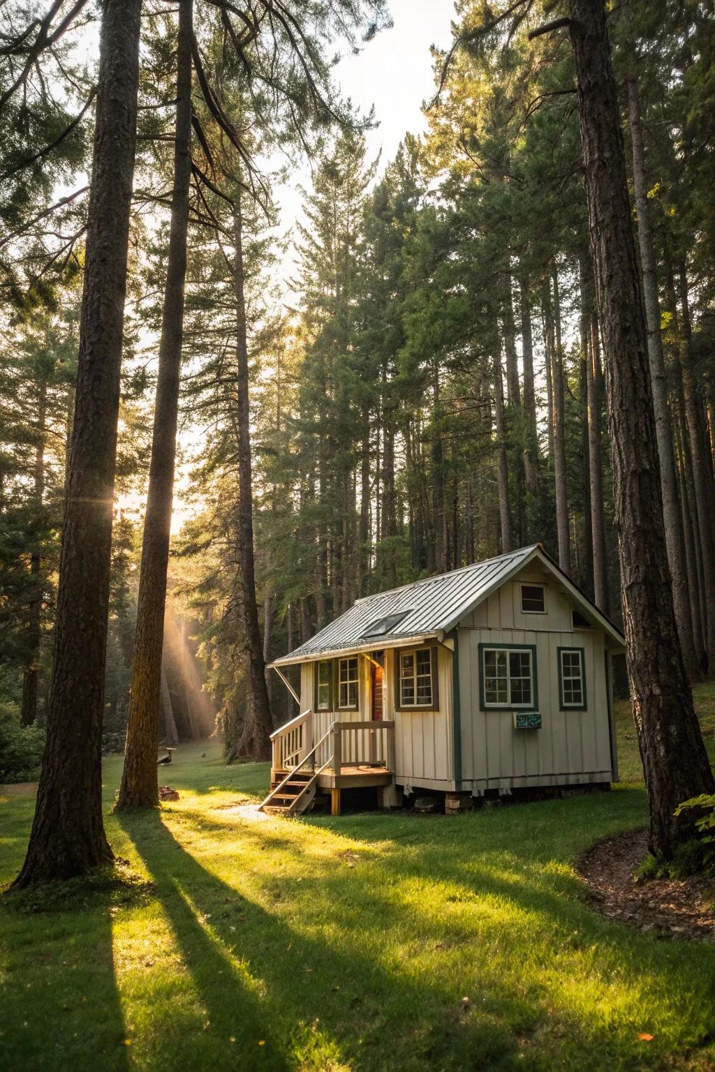 Tiny homes offer a cozy and eco-friendly living solution.