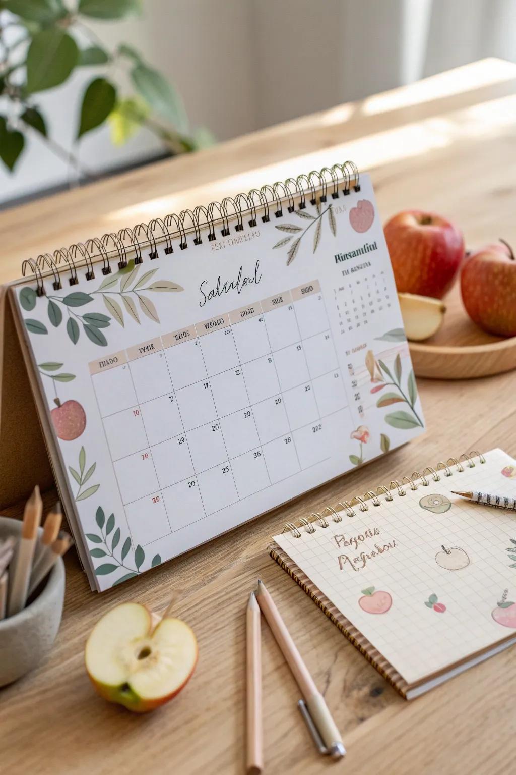 Embrace Back to School Bliss with a beautifully crafted calendar that makes planning feel like a breeze!