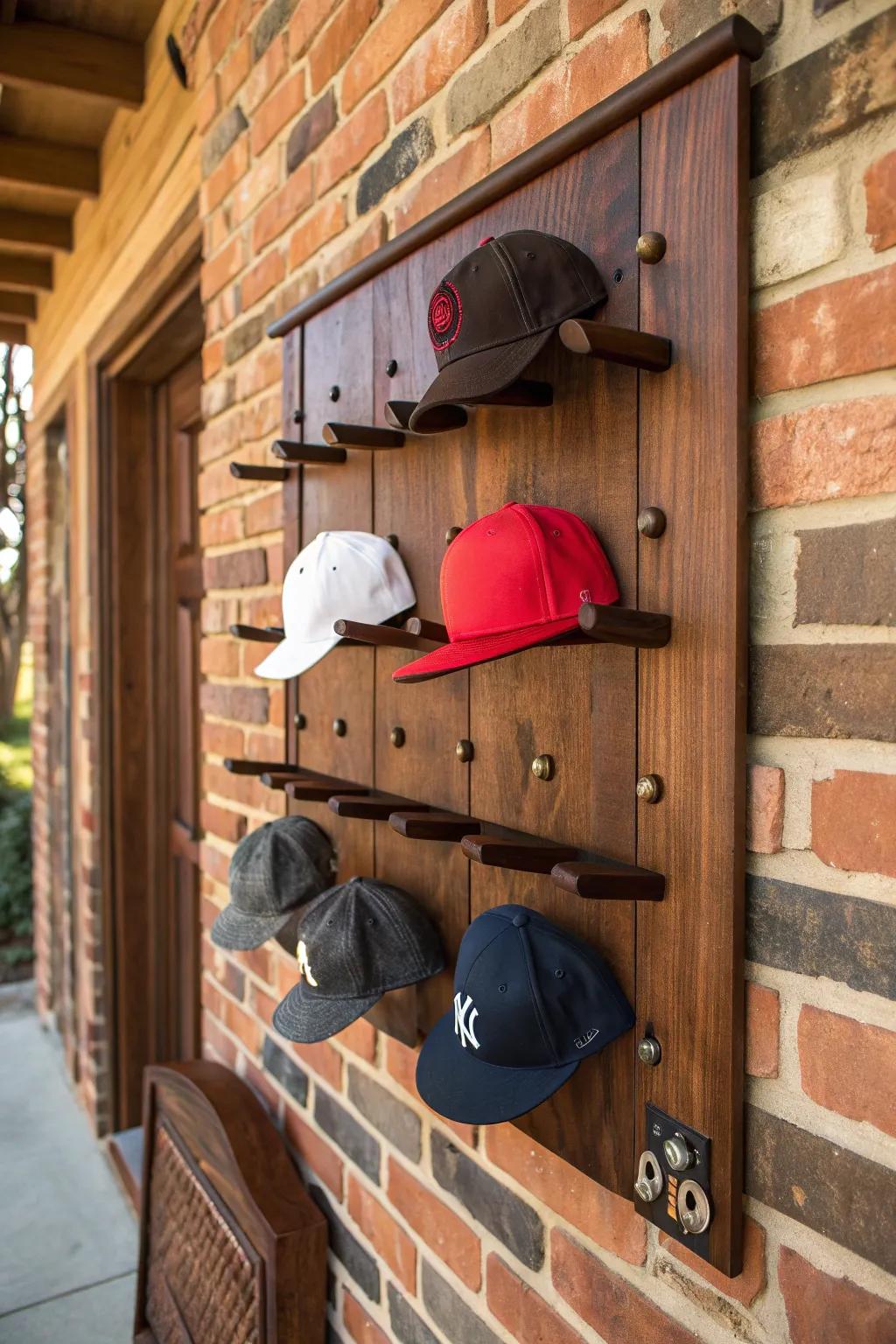 Elevate your entryway with this elegant peg rack, where style meets functionality.