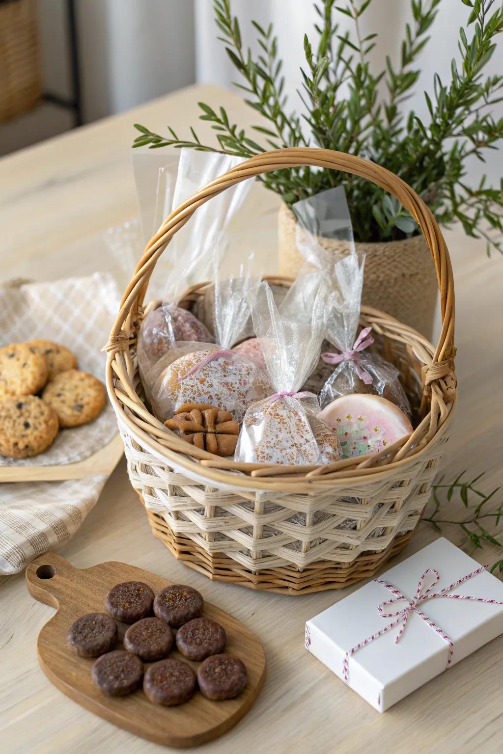 Indulge in the art of gifting with a gourmet treat basket, perfect for a sweet celebration!
