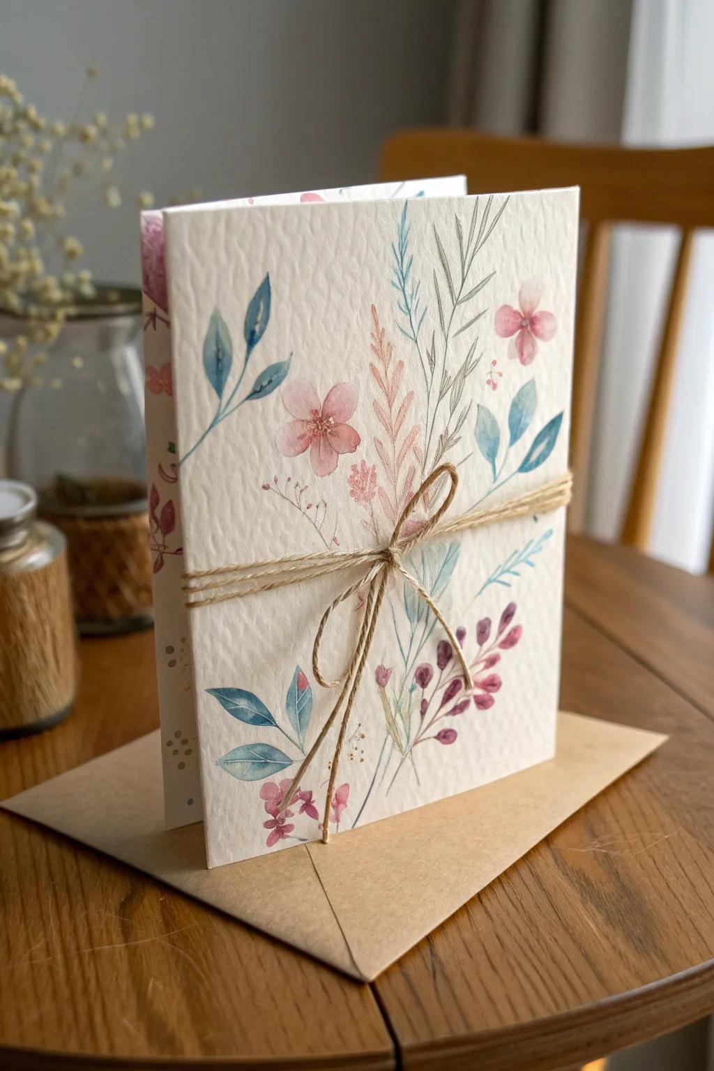 Craft love into every detail with a handmade card, perfect for a special birthday moment.