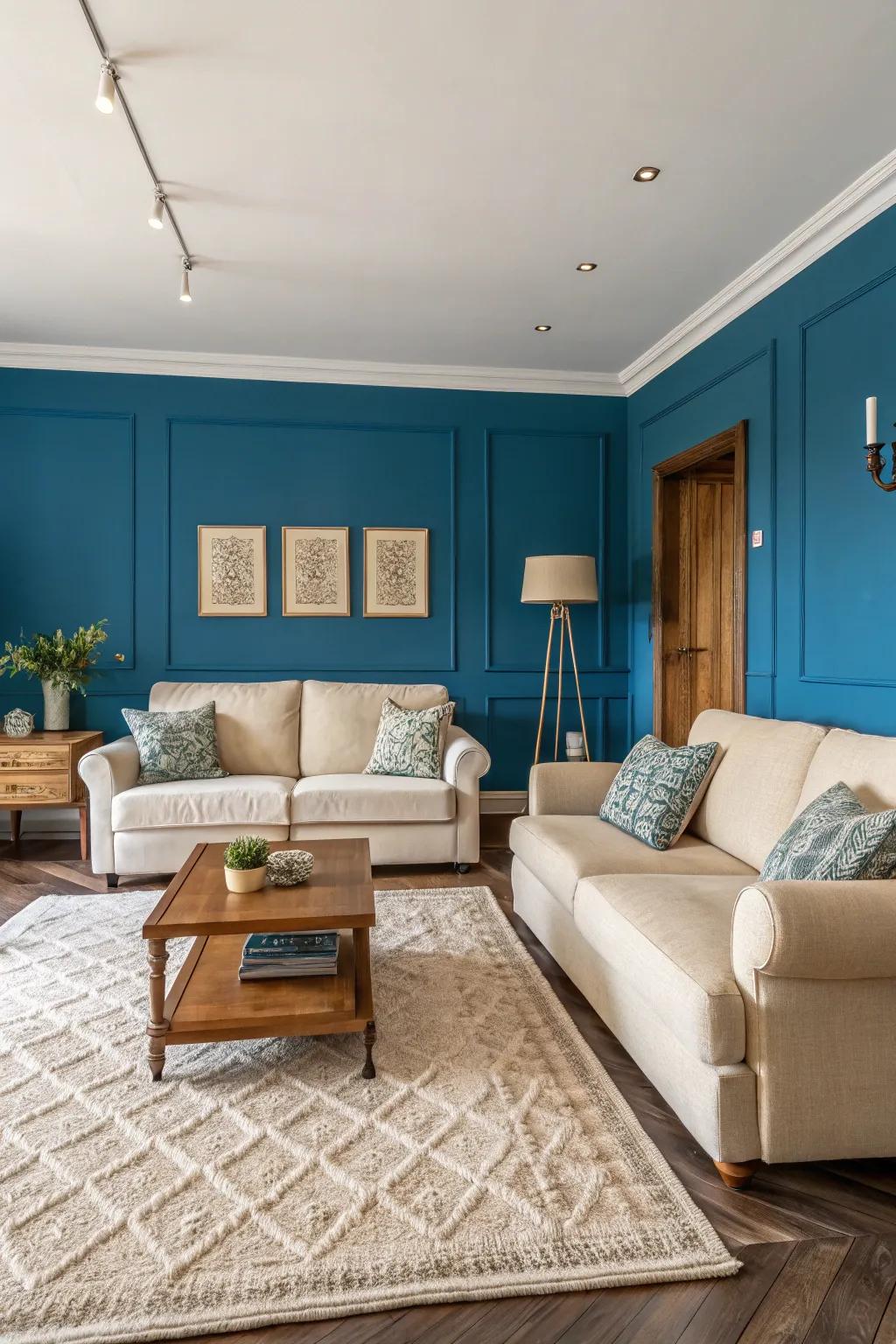 Make a statement with a bold accent wall.