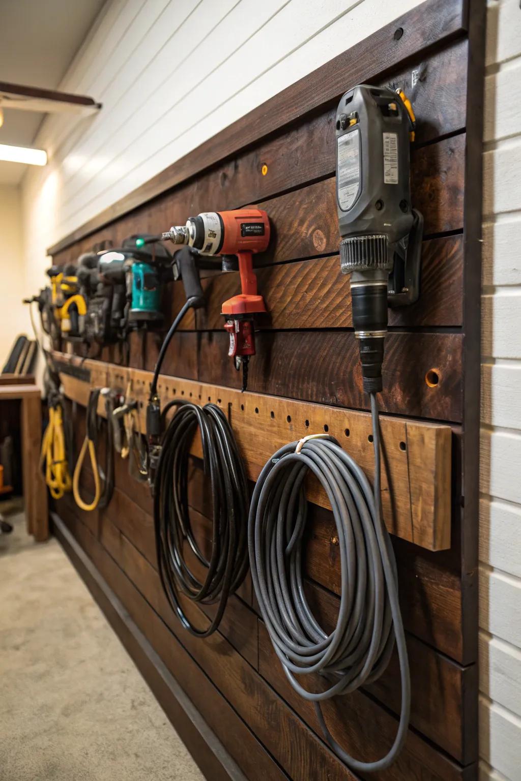 Transform your workshop with these expertly crafted wall-mounted racks—where style meets functionality.