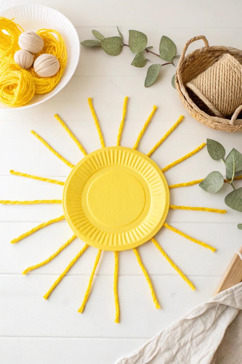Brighten your day with this charming Paper Plate Sunshine craft—perfect for little hands and creative hearts.