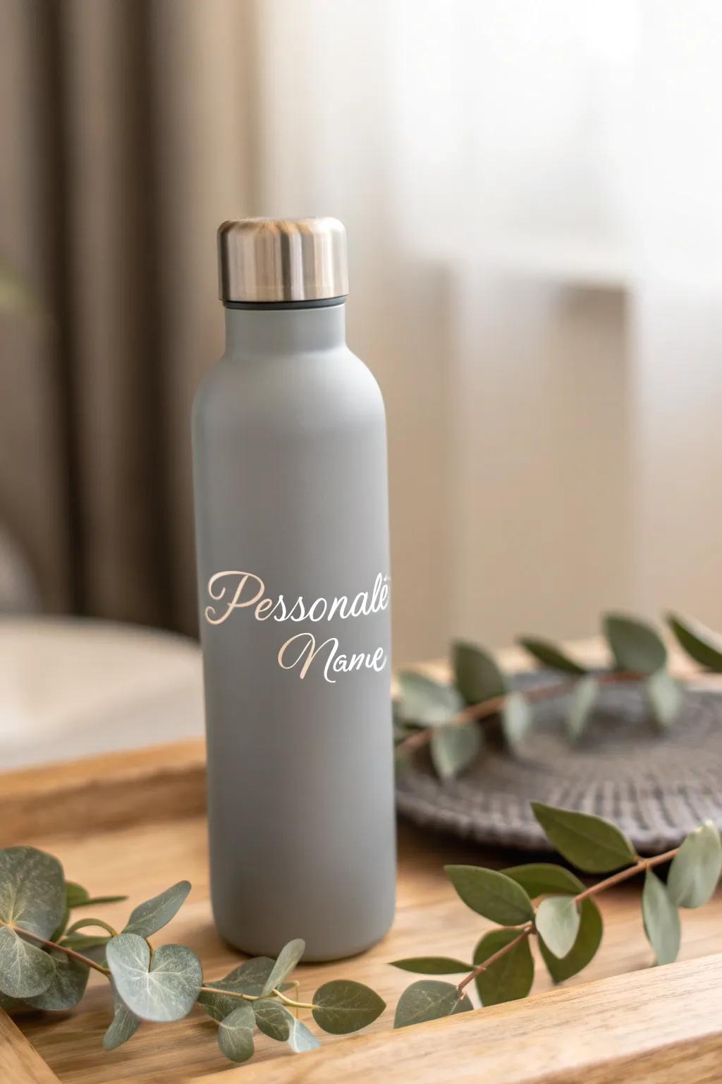 Sip in style with your personalized name bottle, where simplicity meets elegance.