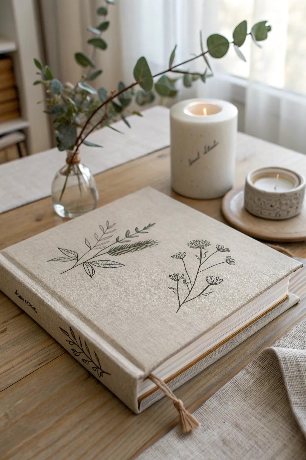 Craft memories with a touch of elegance – a personalized photo album for a milestone birthday.