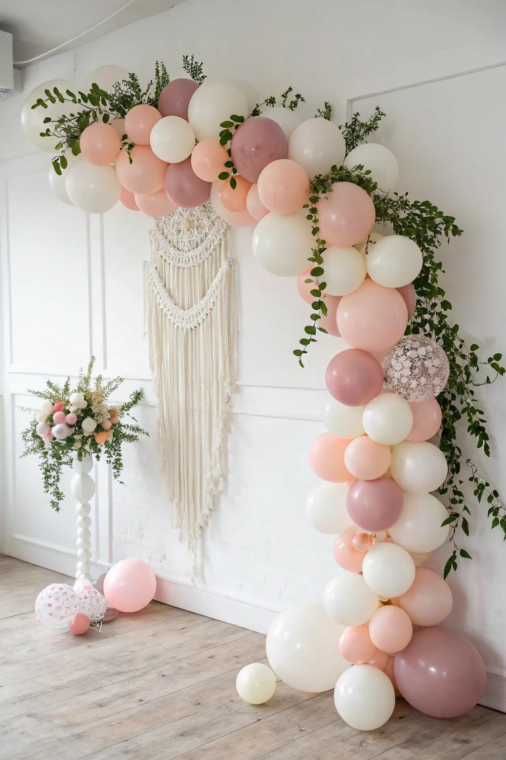 Transform your space into a pastel wonderland with a charming DIY balloon arch!