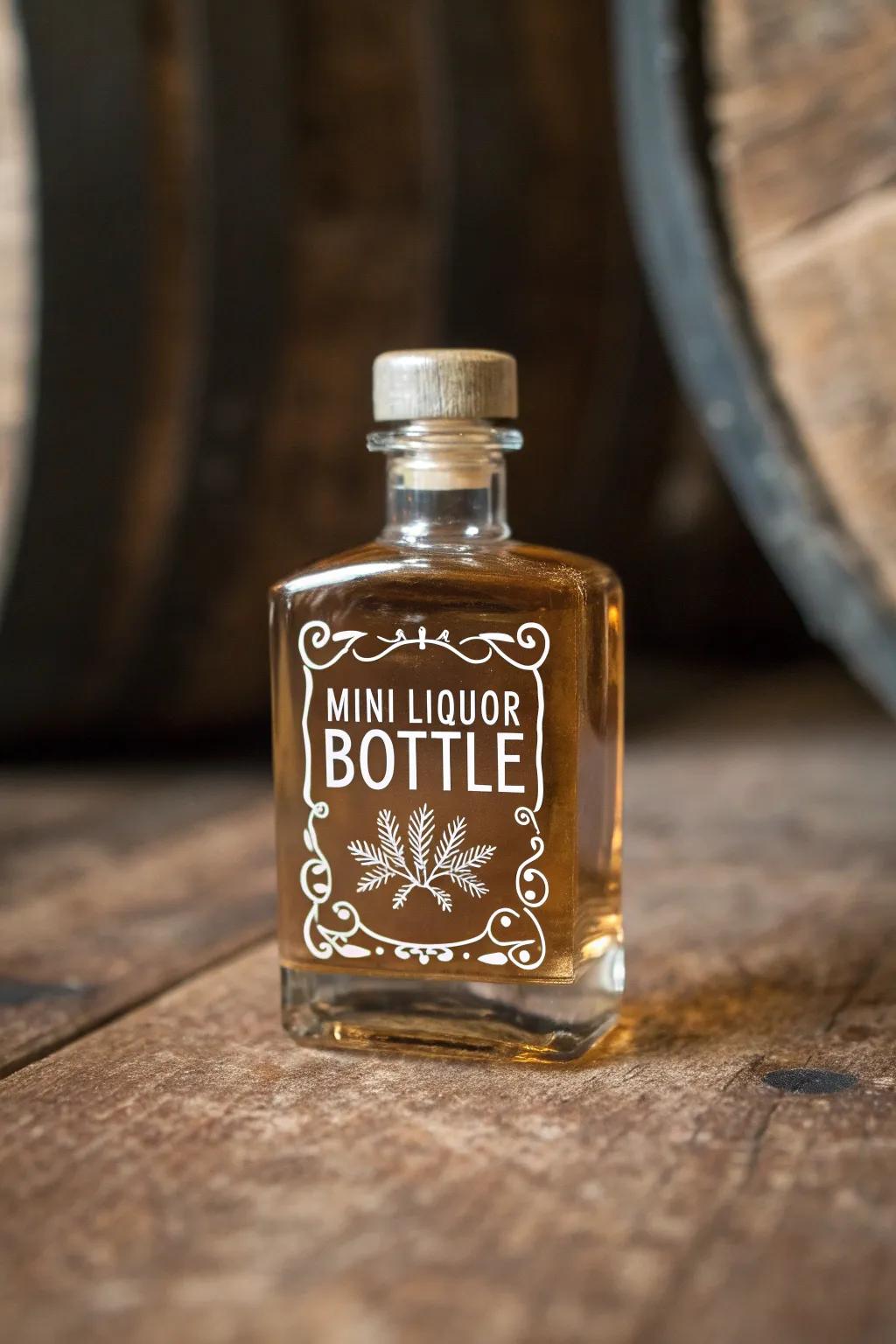 Craft Your Story: Transform mini bottles into memorable tokens with personalized labels.