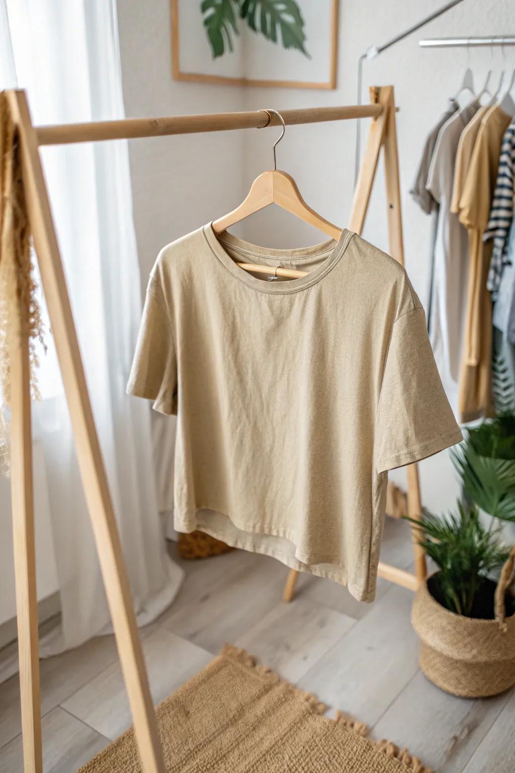 Transform your old tee into a chic summer staple with this easy crop top hack. No sewing required!