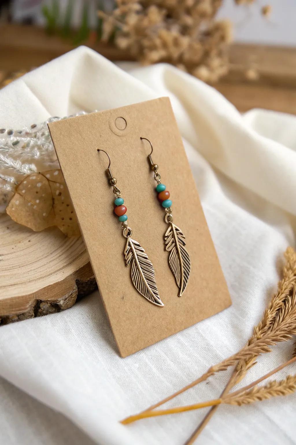 Embrace the charm of simplicity with these beautifully crafted earring cards.