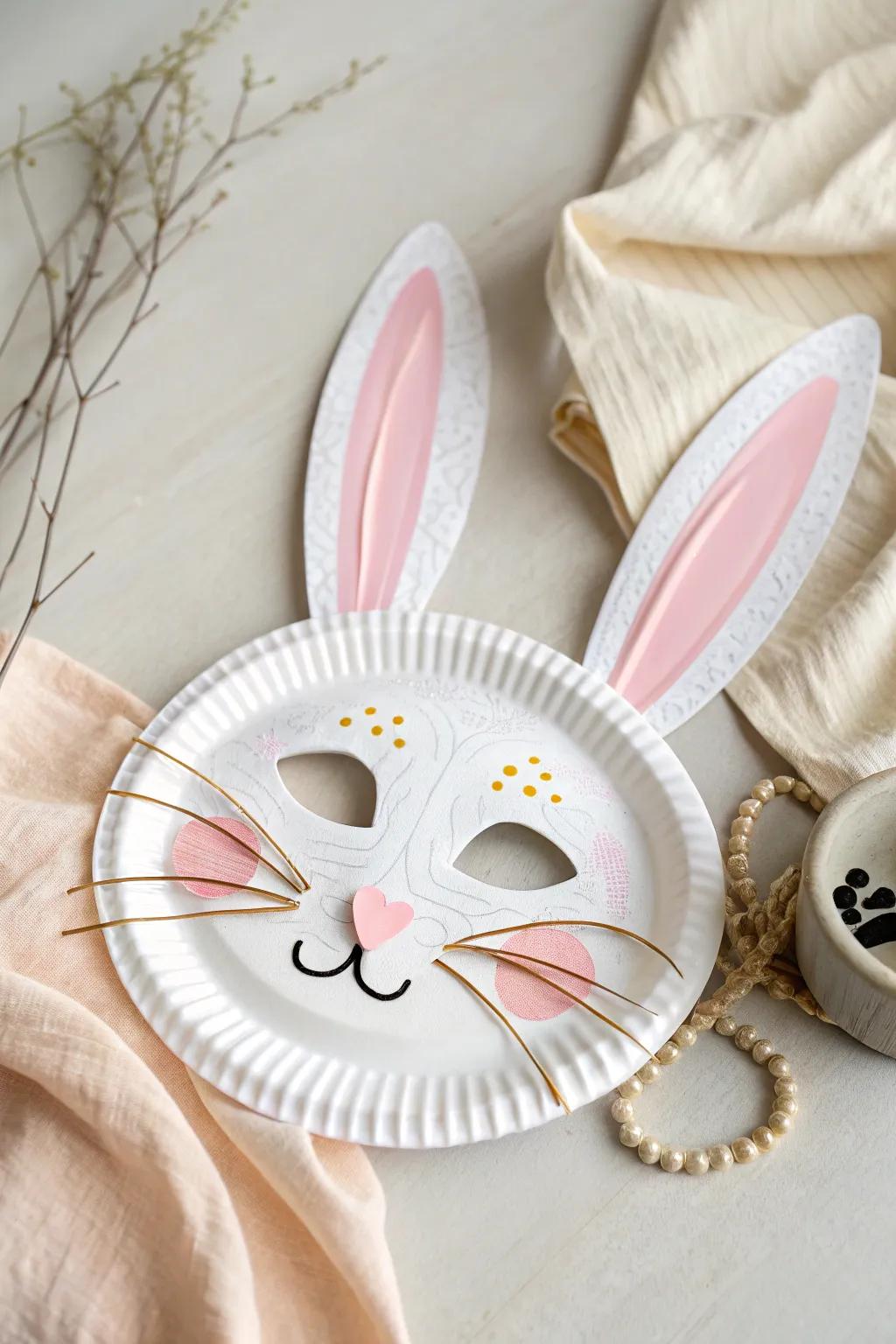 Craft a touch of whimsy with these charming bunny masks, perfect for an Easter filled with giggles and creativity.