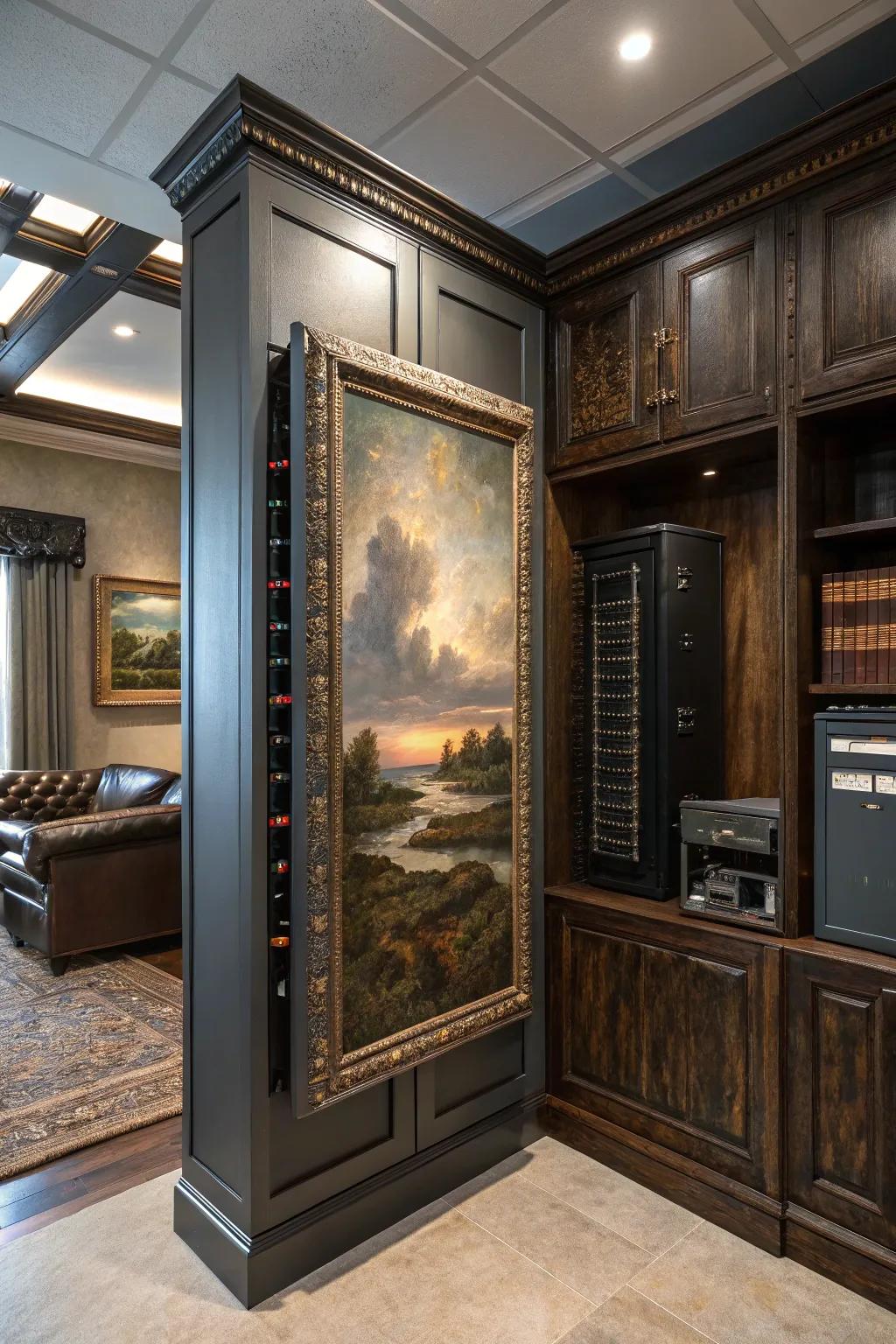 Transform your electrical panel into a hidden masterpiece with a touch of artistic flair!