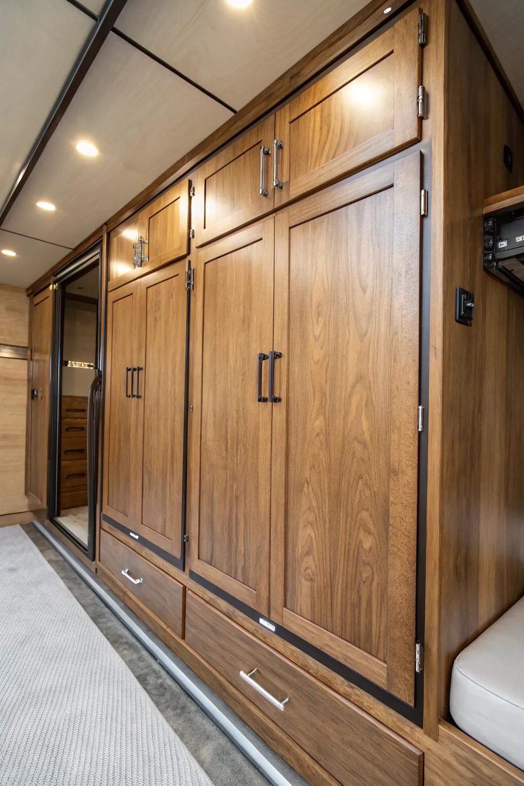 Maximize your trailer's potential with expertly crafted V-nose cabinetry.