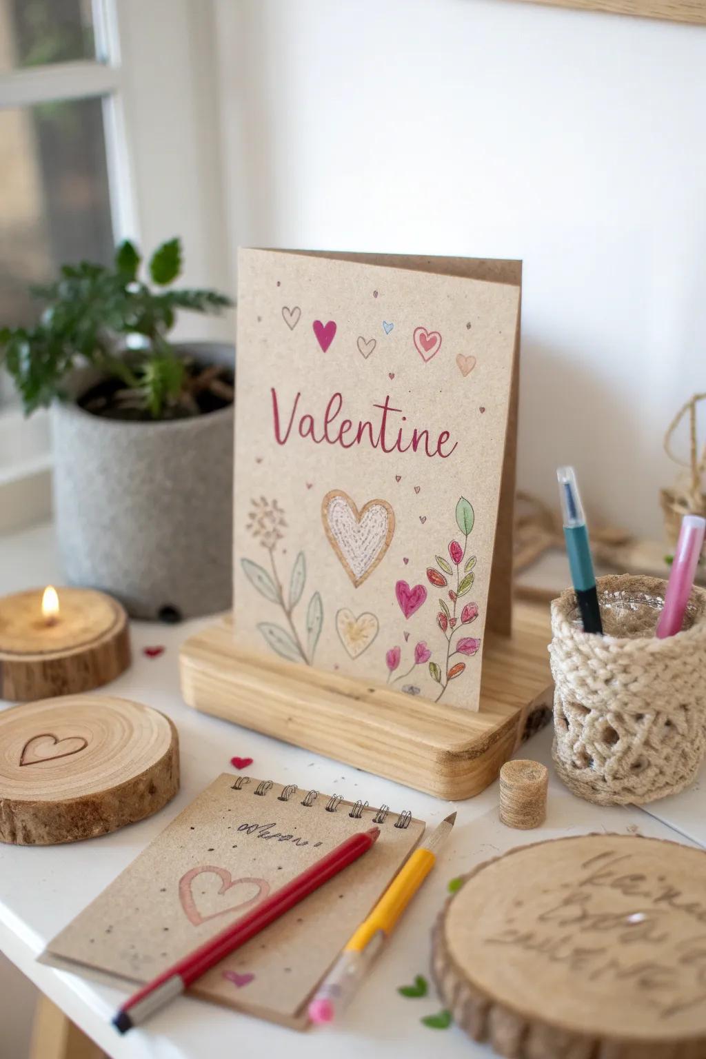 Create heartfelt connections with handmade Valentine cards crafted with love and simplicity.