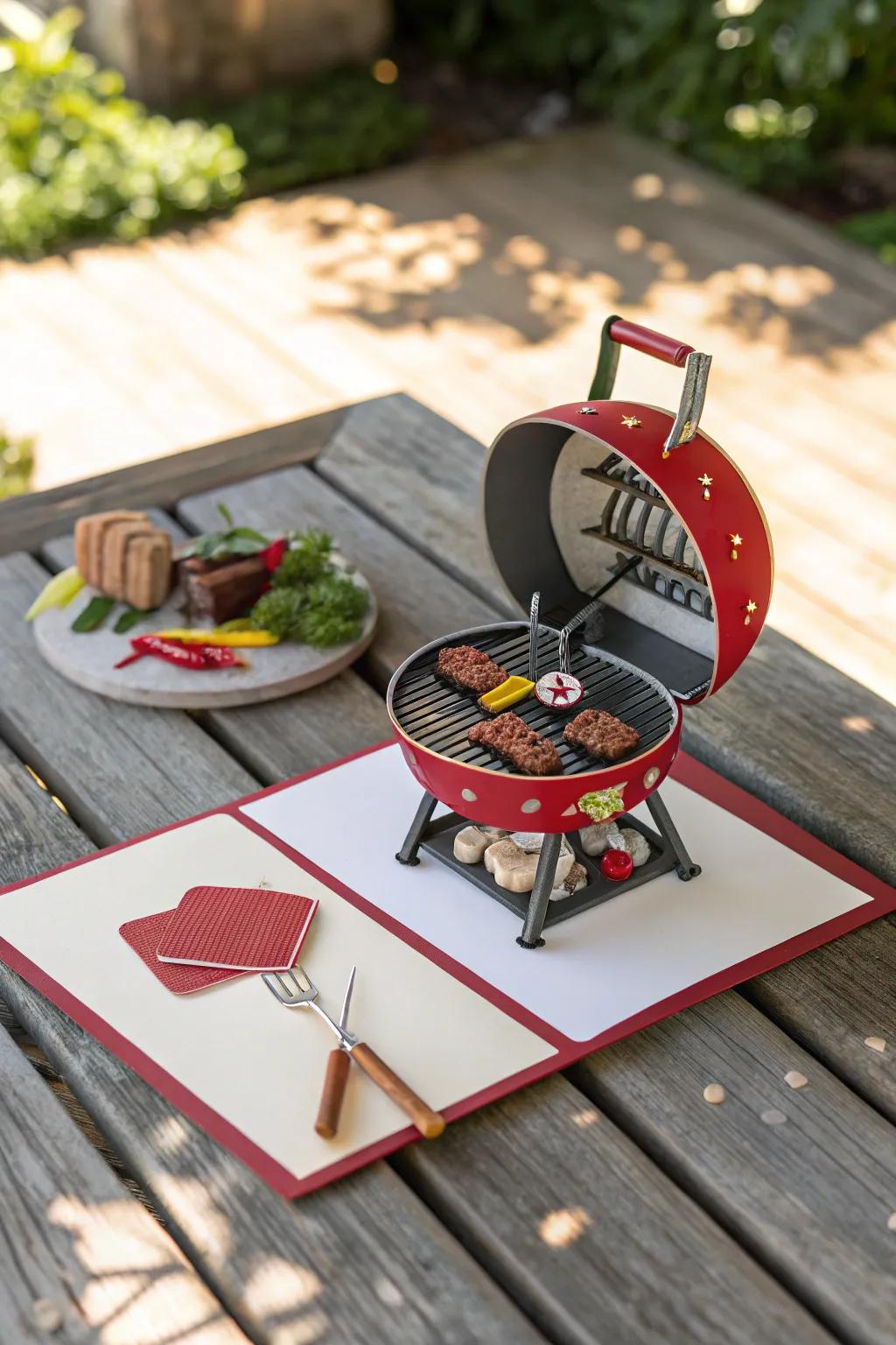Surprise Dad with a masterfully crafted pop-up grill card—it's more than just a card; it's an experience!