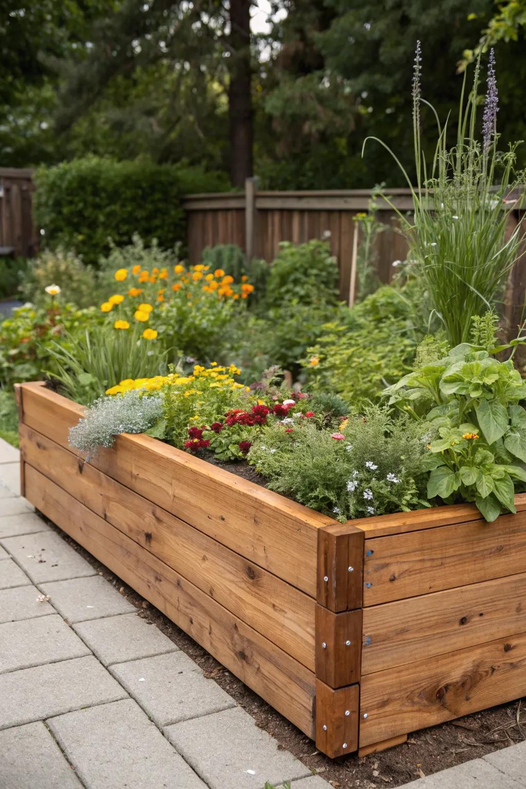 Elevate your garden with the timeless beauty of raised cedar beds. 🌿✨ #GardenGoals #ScandinavianStyle