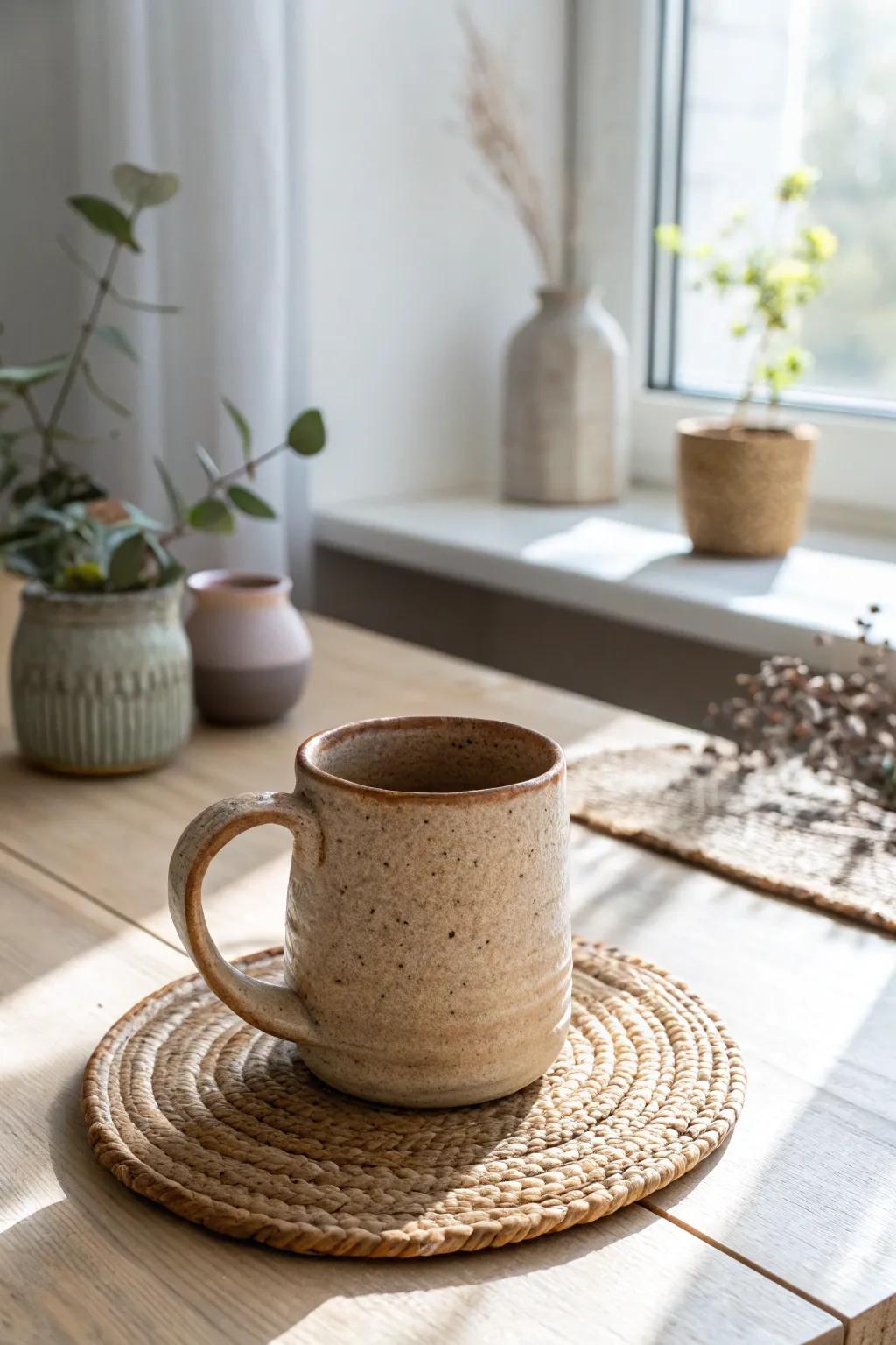 Sip your morning coffee from a mug crafted by your own hands. Embrace the beauty of simplicity and craftsmanship.