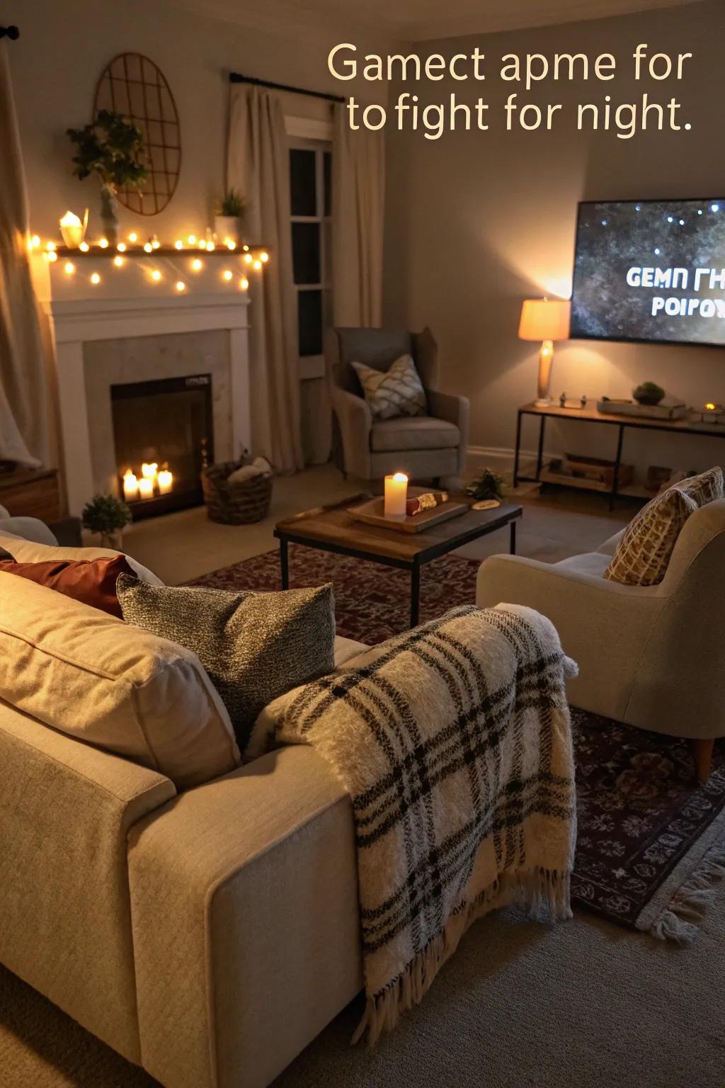 A warm and inviting setup to make guests feel comfortable.