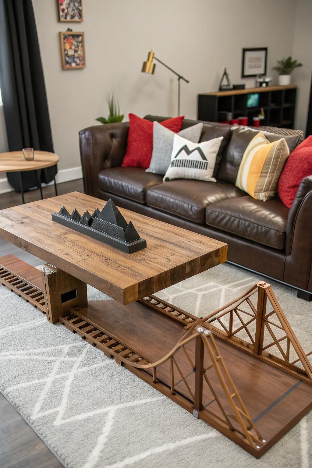 Elevate your living room into an adventure zone with a touch of style and craftsmanship.
