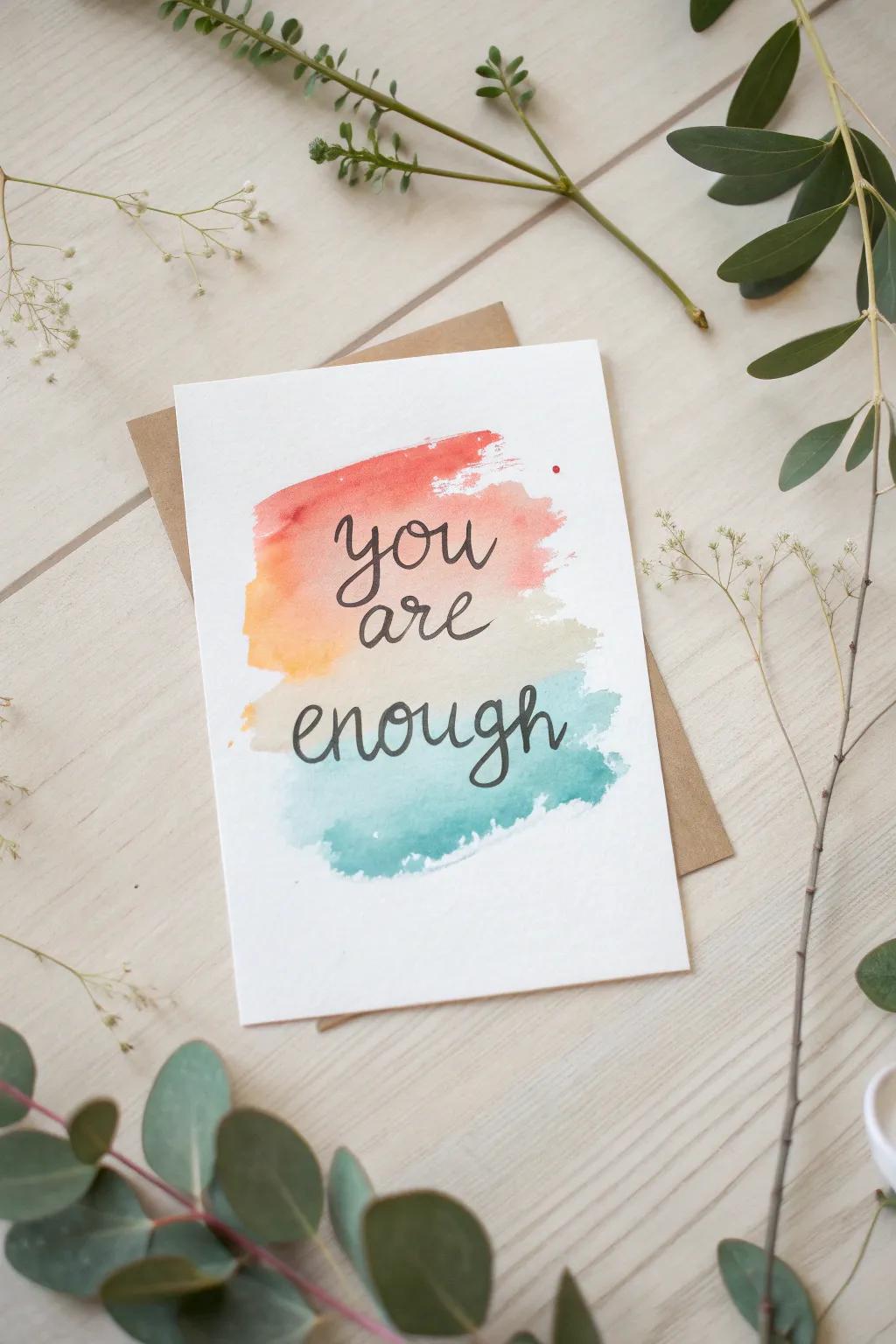 Elevate your day with a splash of color and a positive affirmation. 🌿✨ #InspirationalCards #ScandiBoho