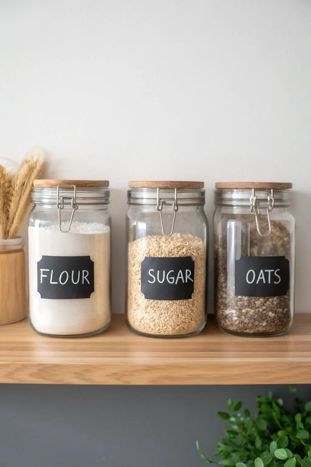 Transform your kitchen with versatile chalkboard labels, blending Scandinavian simplicity and boho charm.