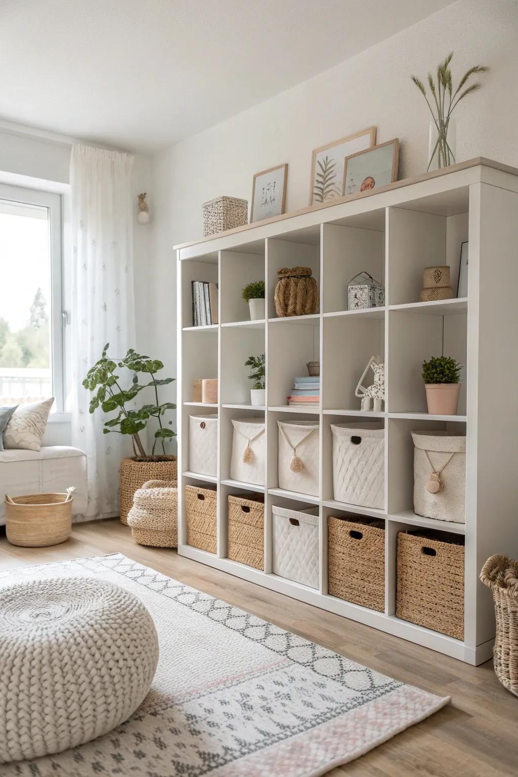 Transform your living space with clever cube shelving – where functionality meets minimalist elegance.