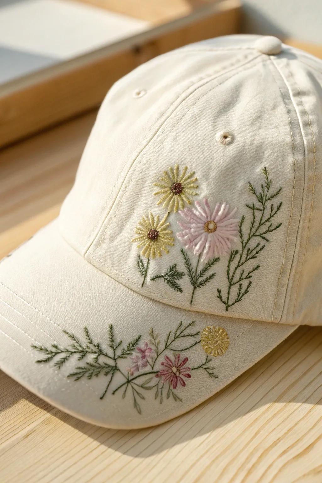 Rediscover timeless elegance with vintage floral embroidery that brings a touch of spring to your style.