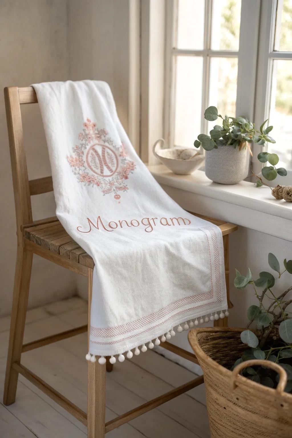 Embrace simplicity and elegance with beginner-friendly monogram embroidery. Perfect for adding a personal touch to your home.