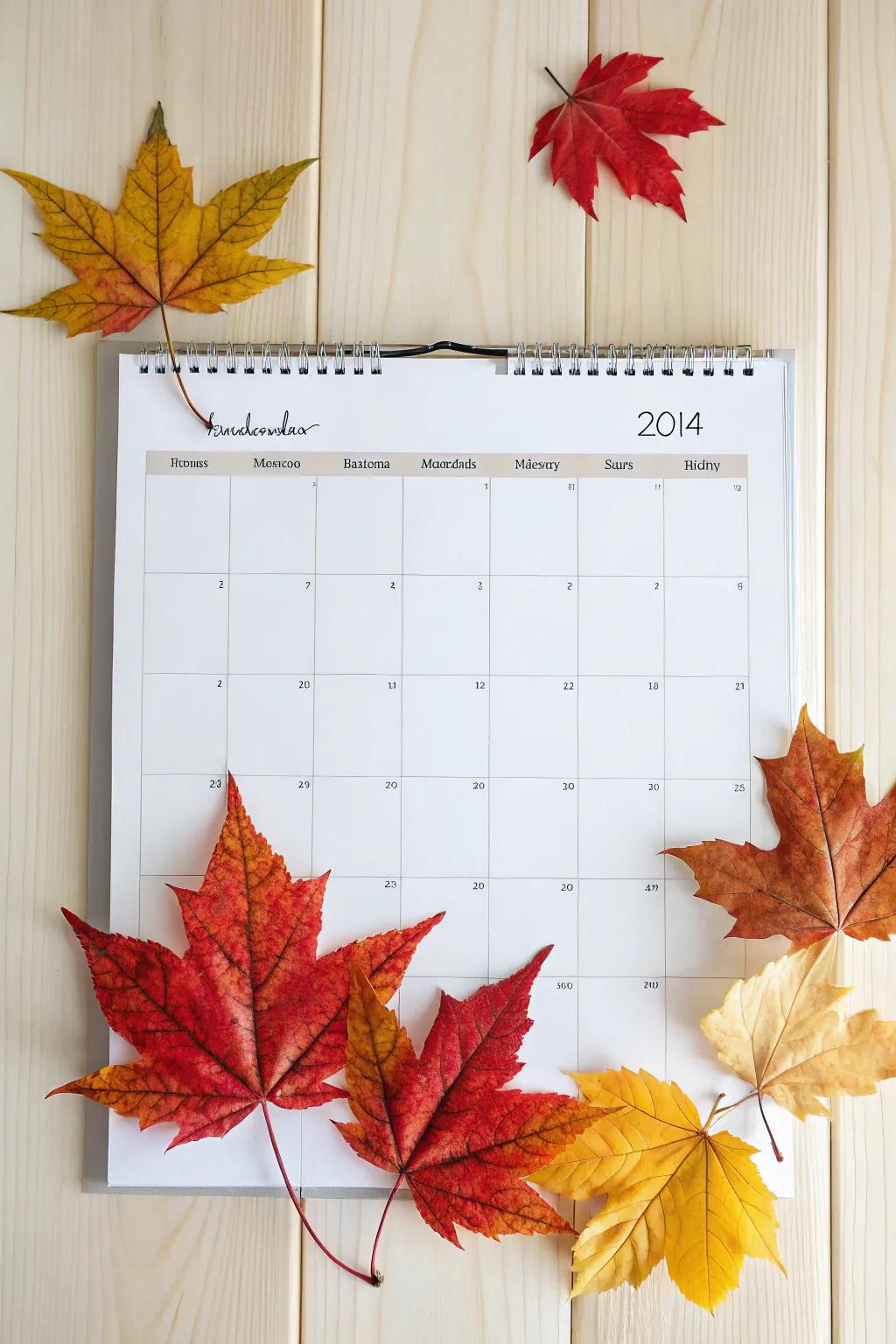 Embrace the cozy vibes of November with a beautifully framed autumn leaf calendar! 🍂✨ #ScandiBoho #CraftedSimplicity