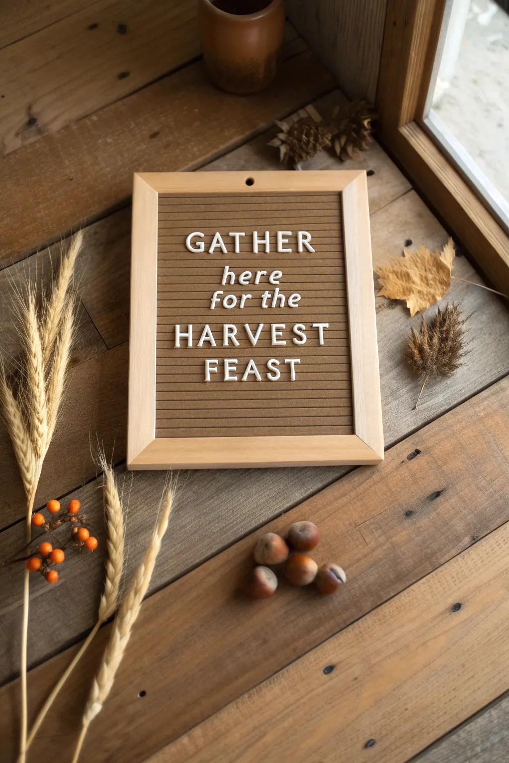 Celebrate the season with a warm, inviting harvest message. 🍂 #HarvestFeast #NovemberVibes