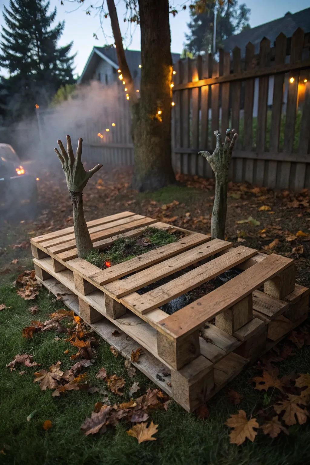 Bring your backyard to life this Halloween with a chilling zombie pit that captures the imagination and keeps the trick-or-treaters coming back for more!