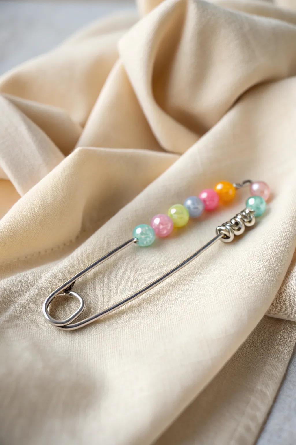 Chic and Simple: Crafting Memories with Bead Safety Pins 🌿✨
