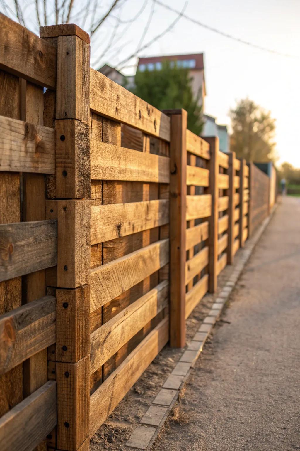 Transform your space with the timeless charm of recycled wood pallets. #Craftsmanship #RusticElegance