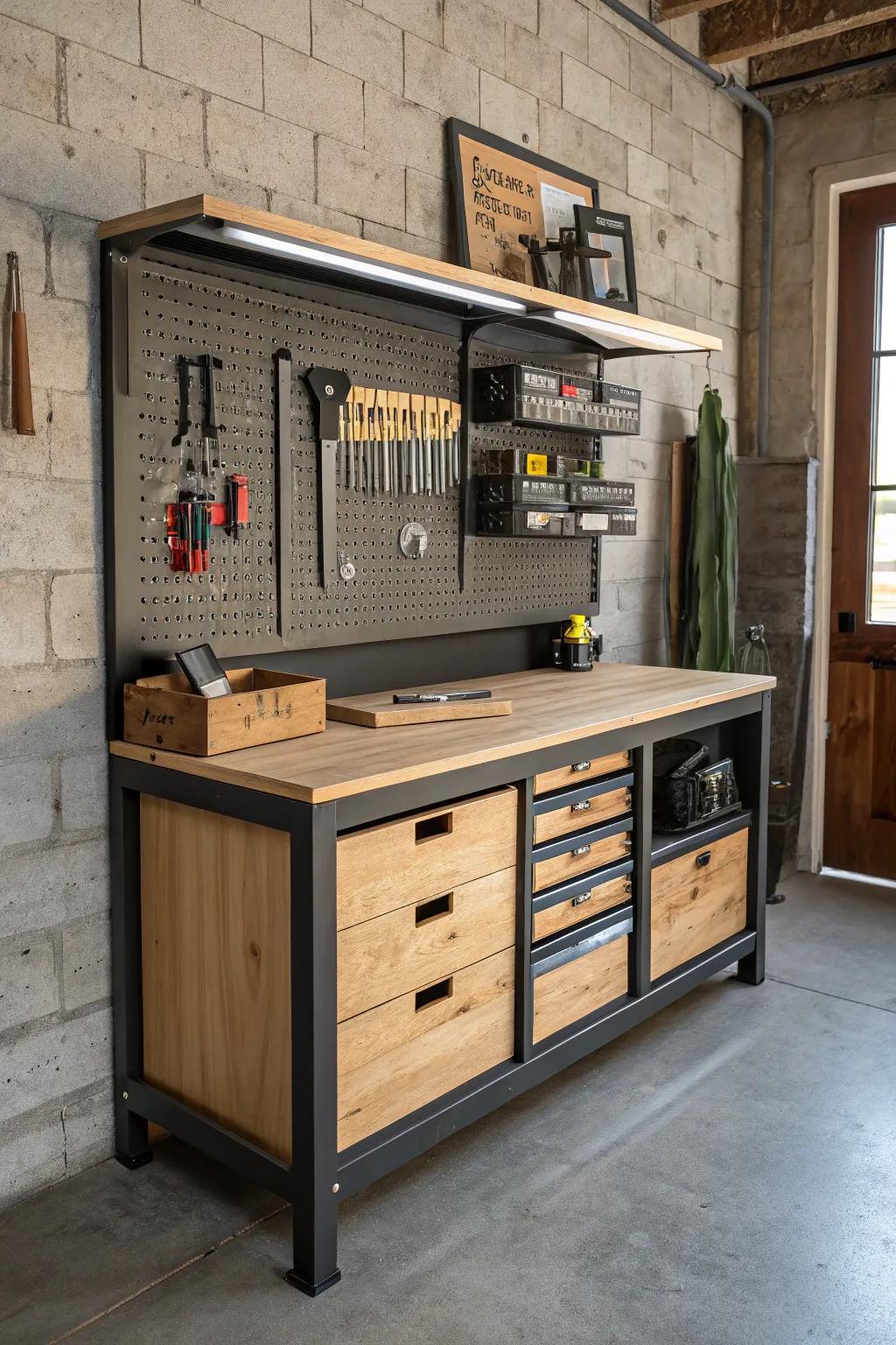 Craft your perfect workspace: A modular workbench for the master craftsman.