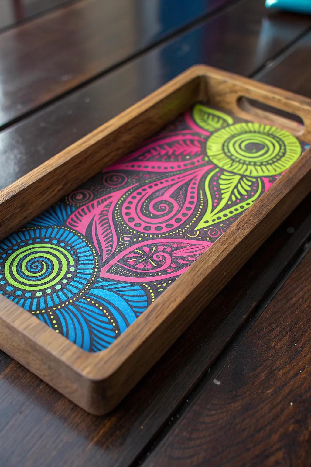 Elevate your rolling station with a handcrafted psychedelic masterpiece.