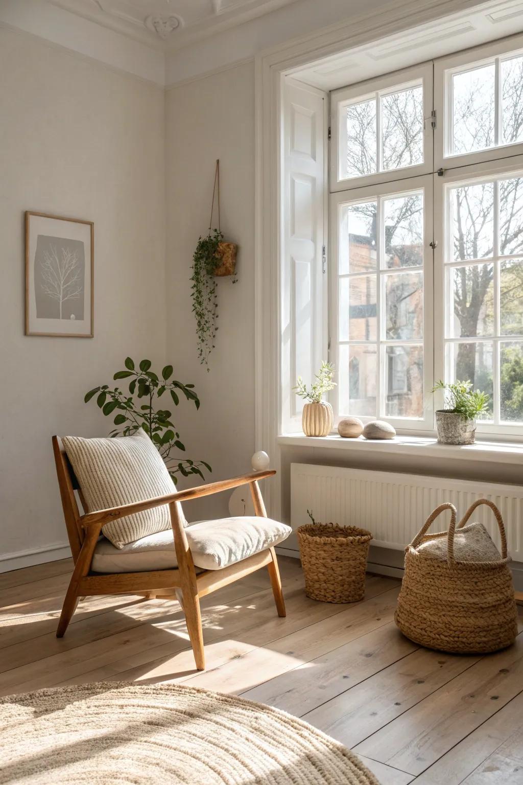 Let natural light transform your space into a serene sanctuary. Embrace the beauty of simplicity.