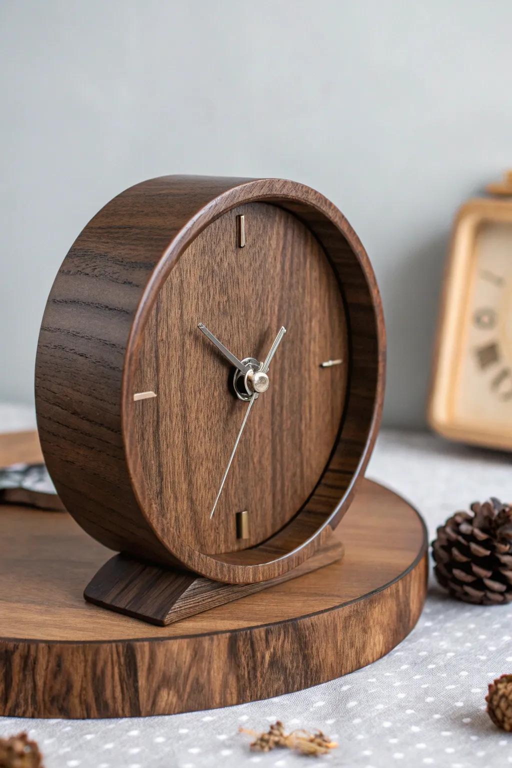 Elevate your space with the timeless beauty of handcrafted wooden clocks.
