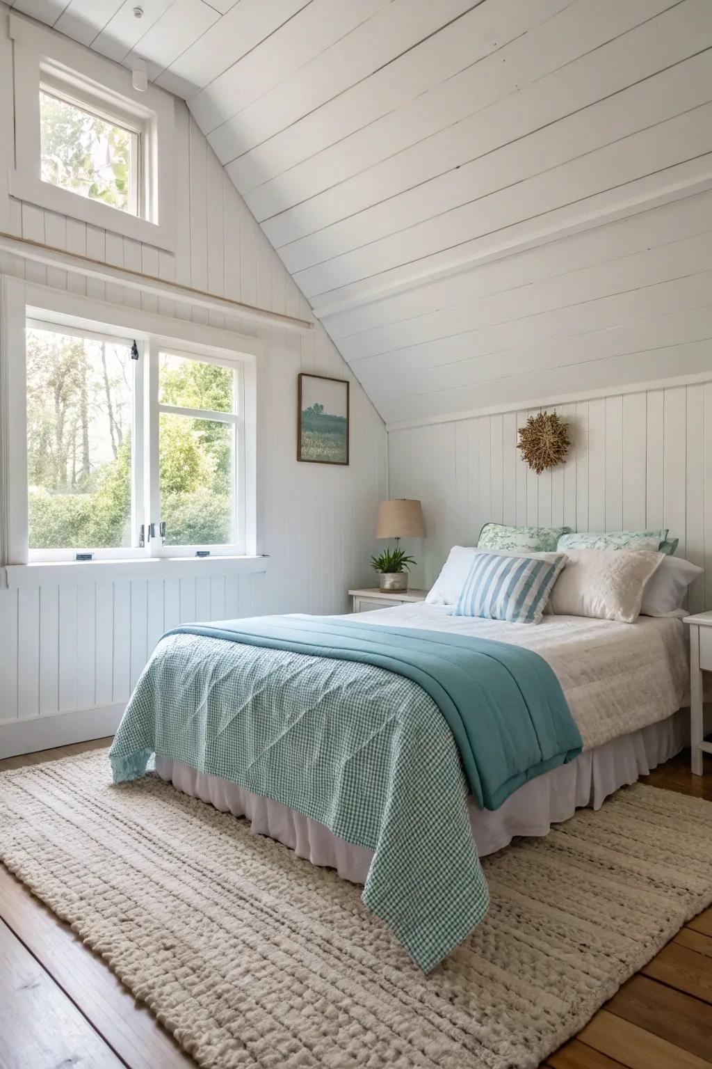 Light and airy colors can completely transform your bedroom into a tranquil summer escape.