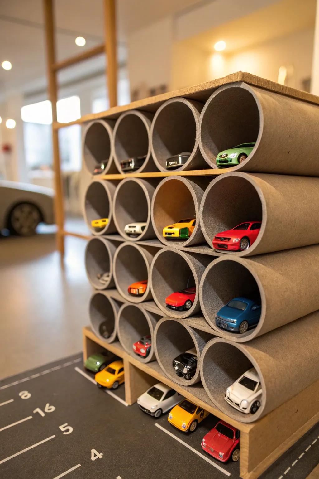 Craft Your Own Toy Car Haven: A Stylish DIY Cardboard Garage