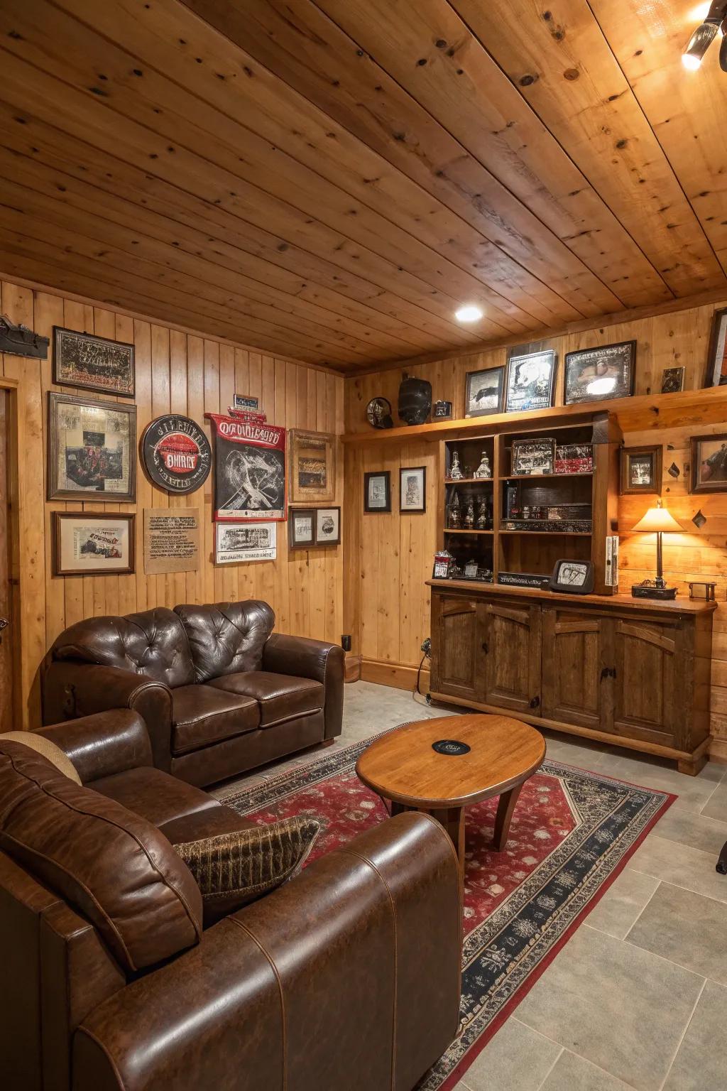 Natural wood interiors create a cabin-like feel.