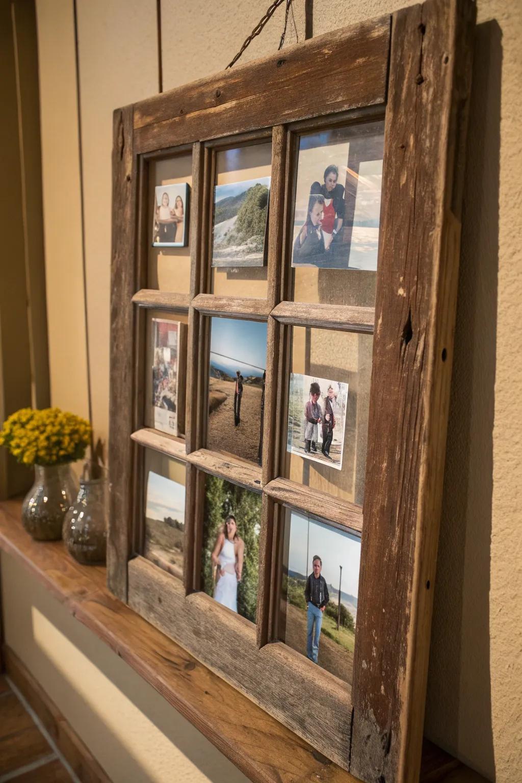 Craftsmanship meets nostalgia: A window to cherished memories.