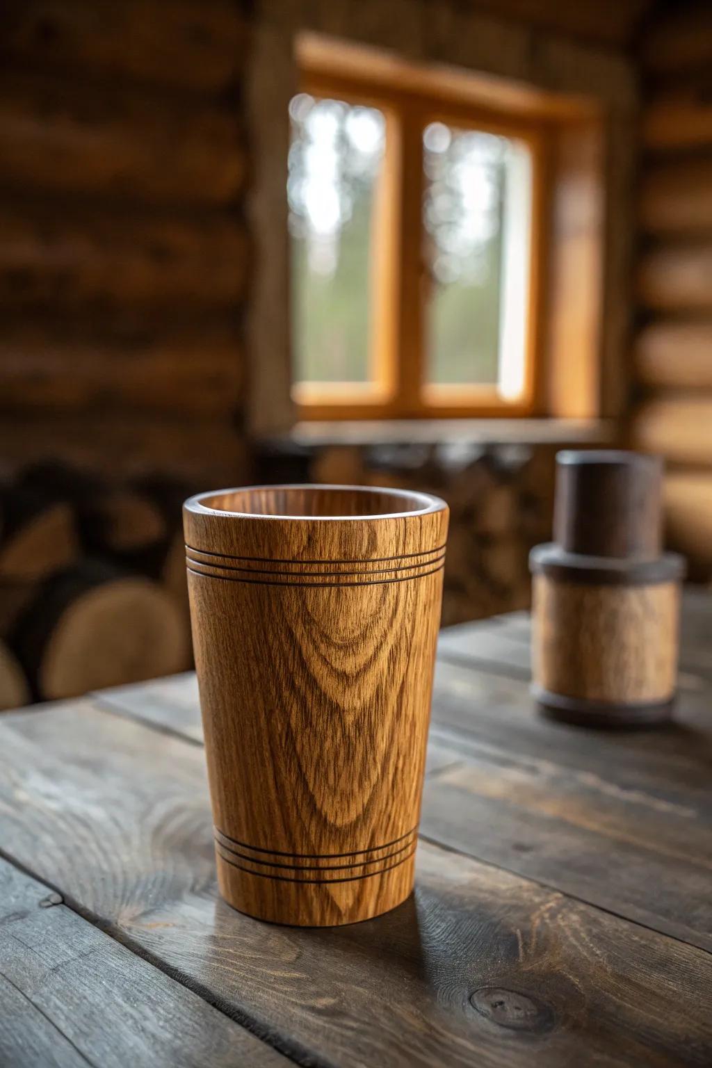 Embrace the timeless charm of classic oak, where craftsmanship meets cozy elegance.