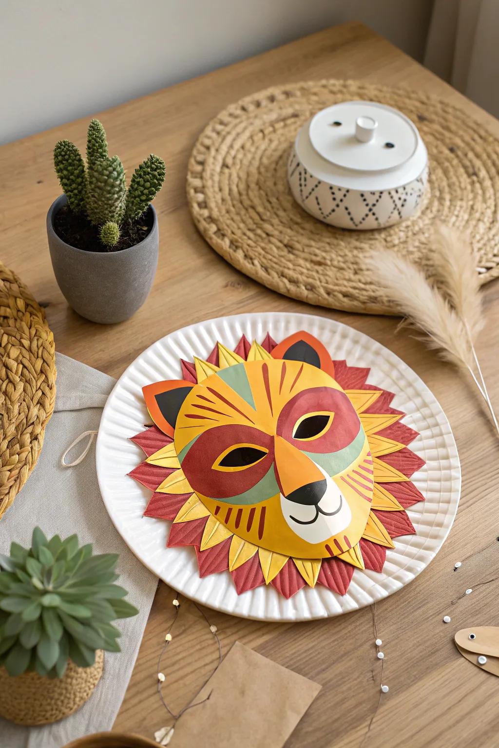 Unleash creativity with charming paper plate masks – a delightful blend of fun and artistry!