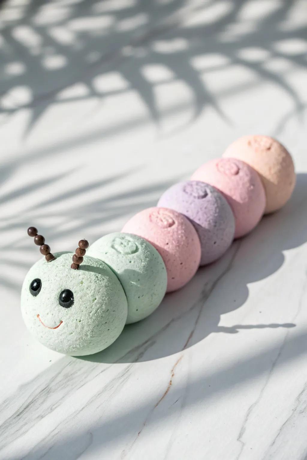 Craft playful clay caterpillars that charm and delight in every segment!