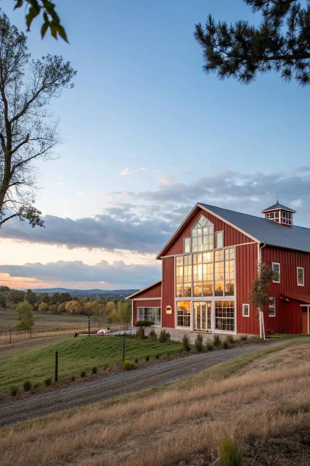 Barndominiums combine spaciousness with rustic appeal.
