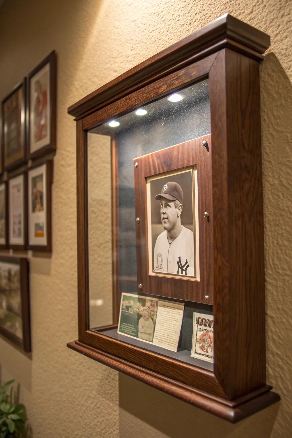 Elevate your collection: Transform baseball cards into wall art with exquisite craftsmanship.