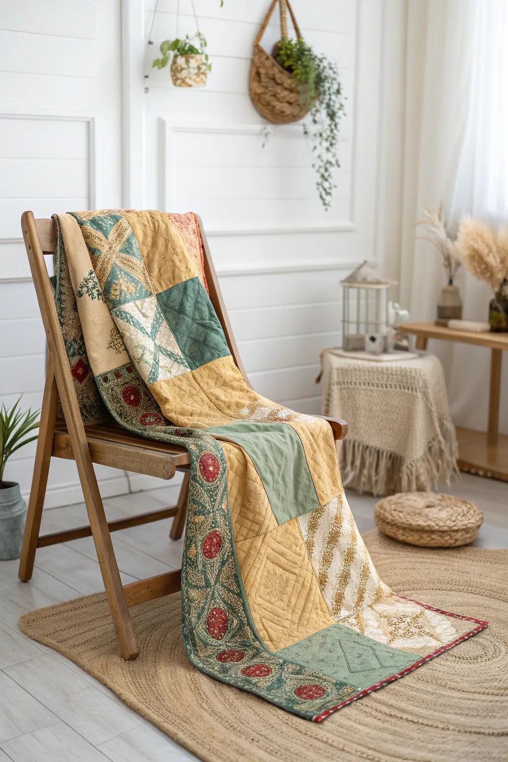 Let the beauty of batik quilt patterns speak for itself with bold, large blocks that turn your quilt into a statement piece.