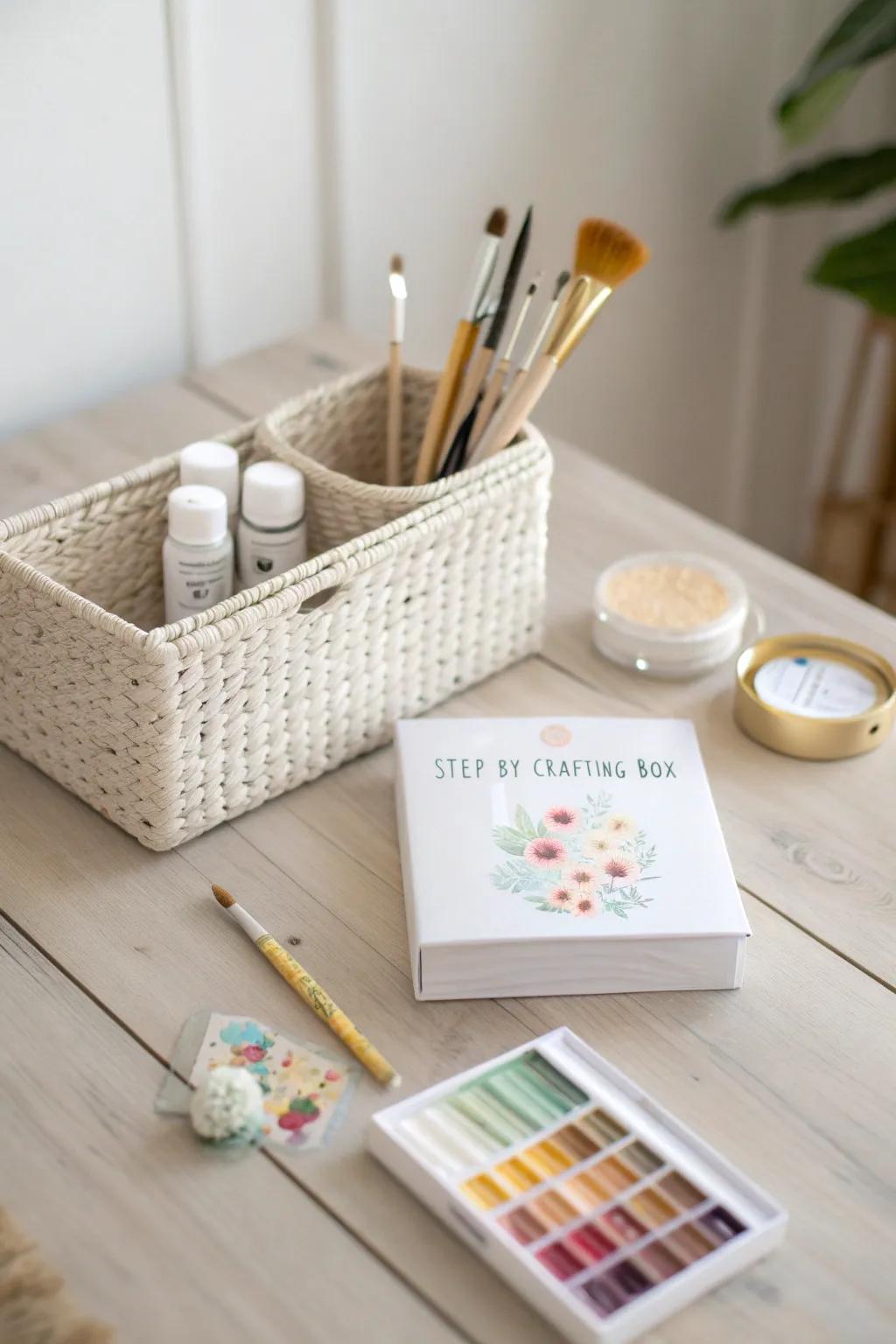 Unleash your creativity with this elegantly curated DIY crafting box, perfect for the artistic soul.